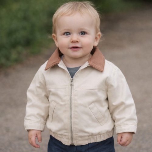 Βρεφικό Μπουφάν Boy beige caramel jacket 773352